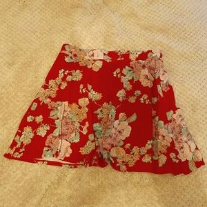 Red Flower Skirt